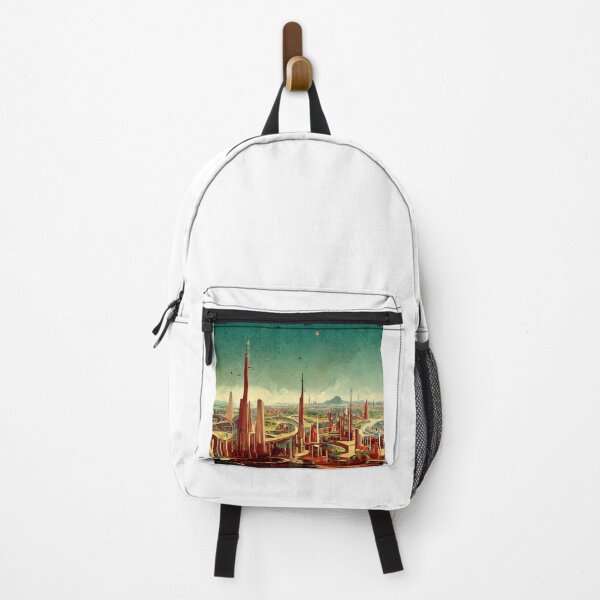 Item preview, Futuristic City in 1960's Retro Style designed and sold by Artsytee Lab.