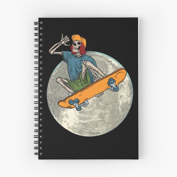 Item preview, Funny Skeleton Skateboarding On The Moon designed and sold by cherlizadesign.