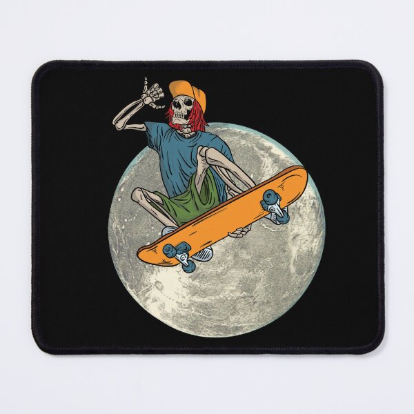 Item preview, Funny Skeleton Skateboarding On The Moon designed and sold by cherlizadesign.