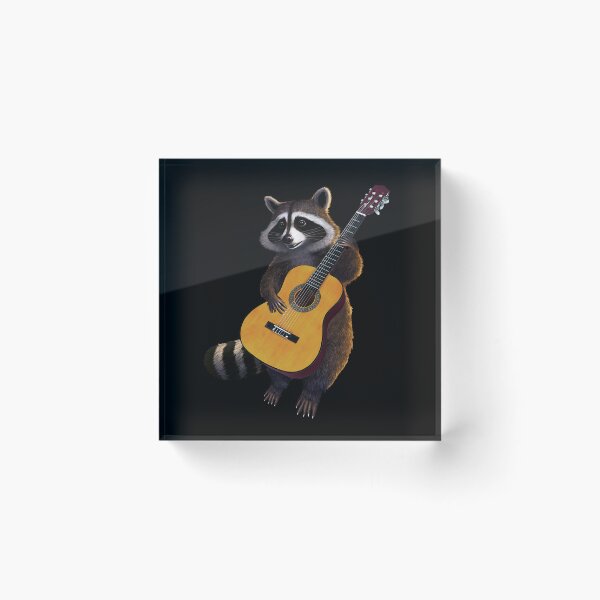 Item preview, Cute Raccoon Playing Guitar | Raccoon playing guitar gif  |   Raccoon designed and sold by TeeARTHY.