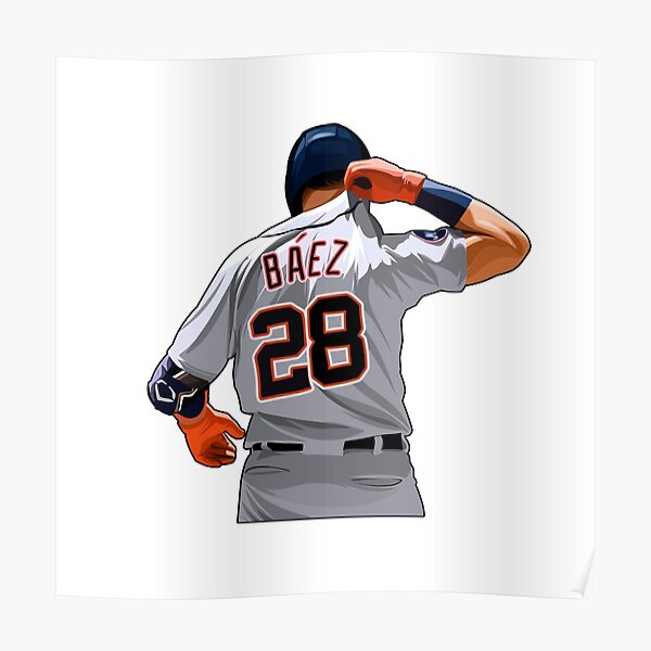 Rinkha Javier Baez Baseball Paper Poster Tigers T-Shirt