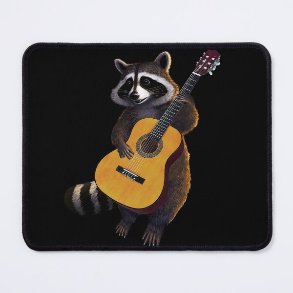 Item preview, Cute Raccoon Playing Guitar | Raccoon playing guitar gif  |   Raccoon designed and sold by TeeARTHY.