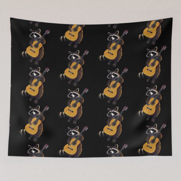 Item preview, Cute Raccoon Playing Guitar | Raccoon playing guitar gif  |   Raccoon designed and sold by TeeARTHY.