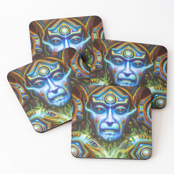 Item preview, Techno-Shaman (10) - Trippy Psychedelic Art designed and sold by TheThirdEye.