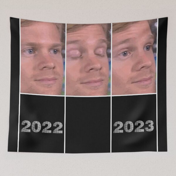 Item preview, Funny New Year 2023 Meme Year end in a blink of an eye designed and sold by MAEffects.