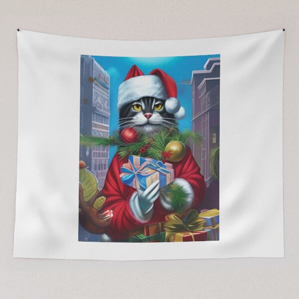 Item preview,  cats santa clause 2022 t-shirt designed and sold by SociableAnimals.