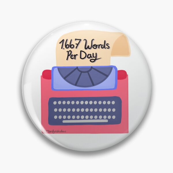 Item preview, 1667 Words Written Per Day designed and sold by MandyRosko.