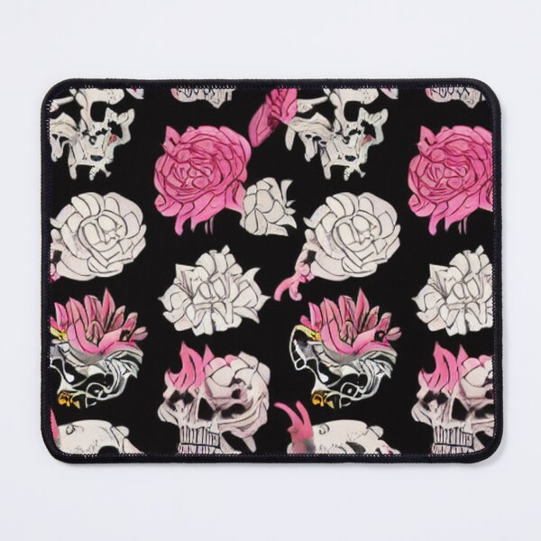 Item preview, Skulls with Pink and White Roses Pattern designed and sold by DesignerKin.