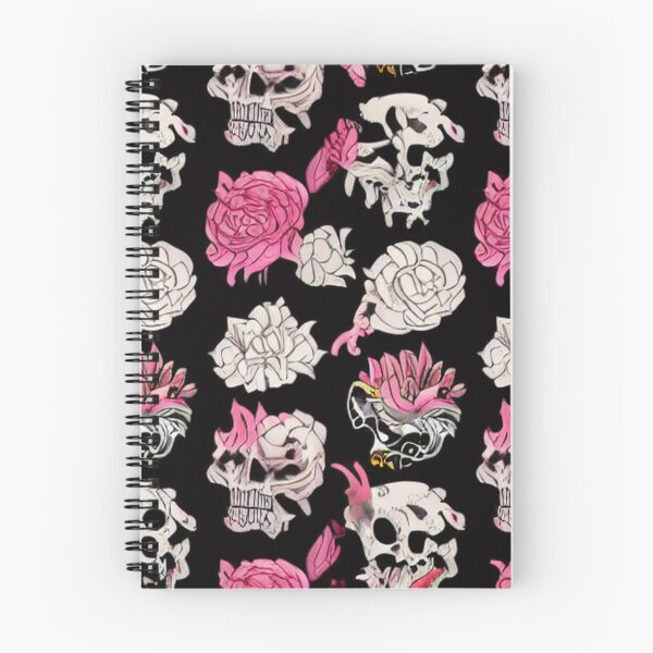 Item preview, Skulls with Pink and White Roses Pattern designed and sold by DesignerKin.