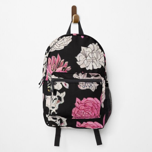 Item preview, Skulls with Pink and White Roses Pattern designed and sold by DesignerKin.