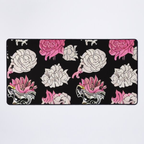 Item preview, Skulls with Pink and White Roses Pattern designed and sold by DesignerKin.