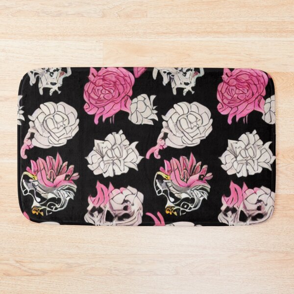 Item preview, Skulls with Pink and White Roses Pattern designed and sold by DesignerKin.