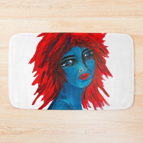 Item preview, Red Hair, Blue Day designed and sold by Raine2Shine.