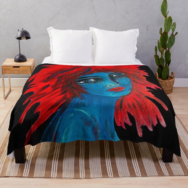 Item preview, Red Hair, Blue Day designed and sold by Raine2Shine.