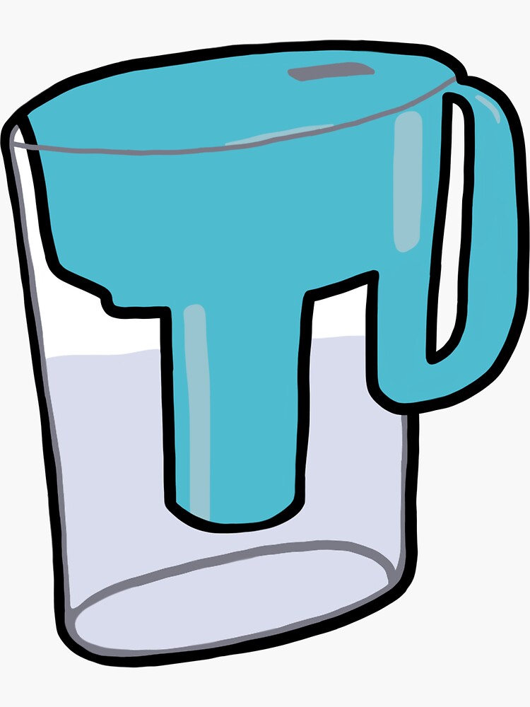 "Brita Water Filter Pitcher Teal" Sticker for Sale by caraxobert
