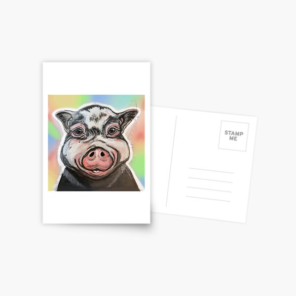 Diesel the Pig Postcard