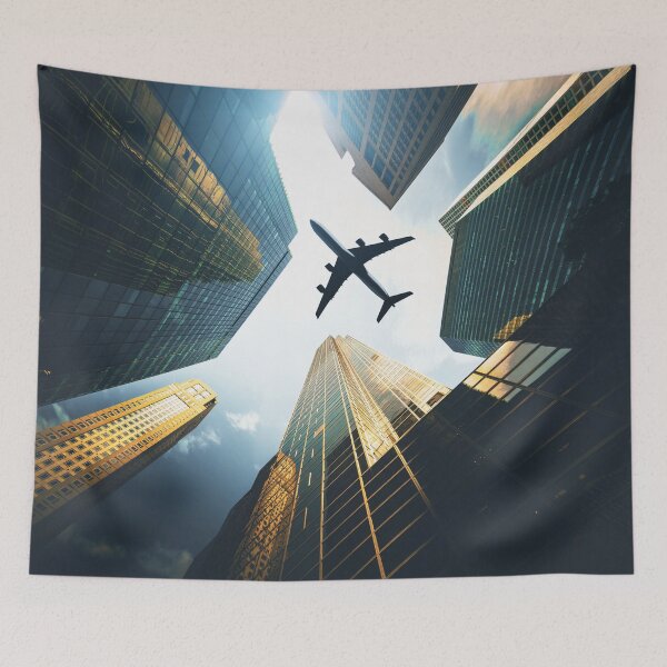 Item preview, airplane in manhattan  designed and sold by franckreporter.