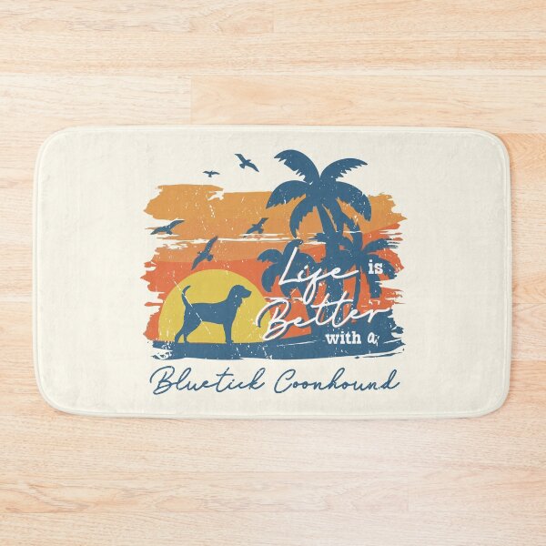 Item preview, Life is Better With Bluetick Coonhound Beach Sunset Retro Vintage designed and sold by rafaeltto.