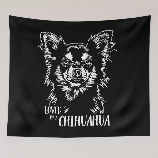 Item preview, Loved by a Chihuahua dog saying designed and sold by dogarts.