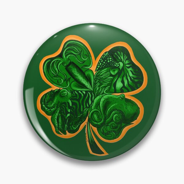 Artikelvorschau, Cephalopod Clover/Squid Shamrock entworfen und verkauft von Bridget Vincent.