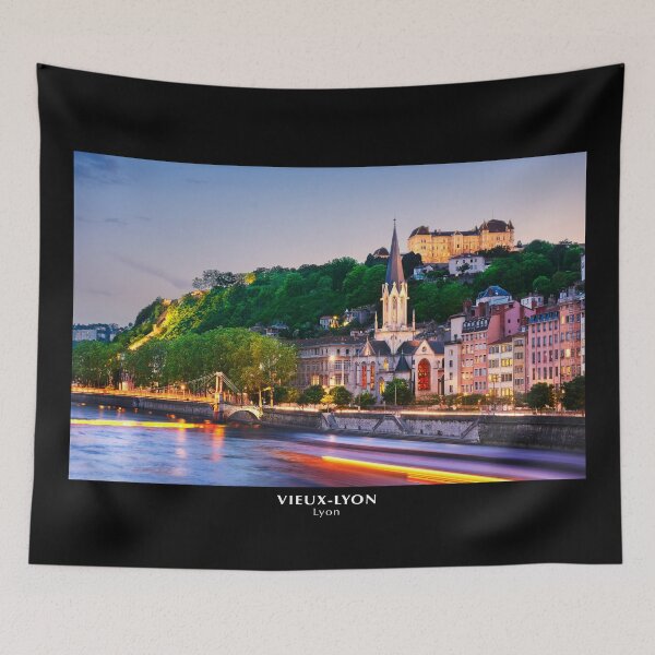 Item preview, Saint-Georges church and sunset over Old Lyon designed and sold by Gaël FONTAINE.