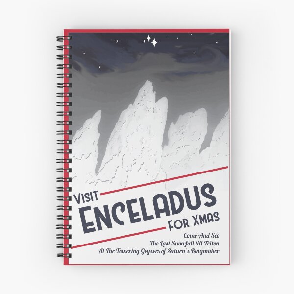 Artikelvorschau, Enceladus Raumplakat entworfen und verkauft von Walford-Designs.