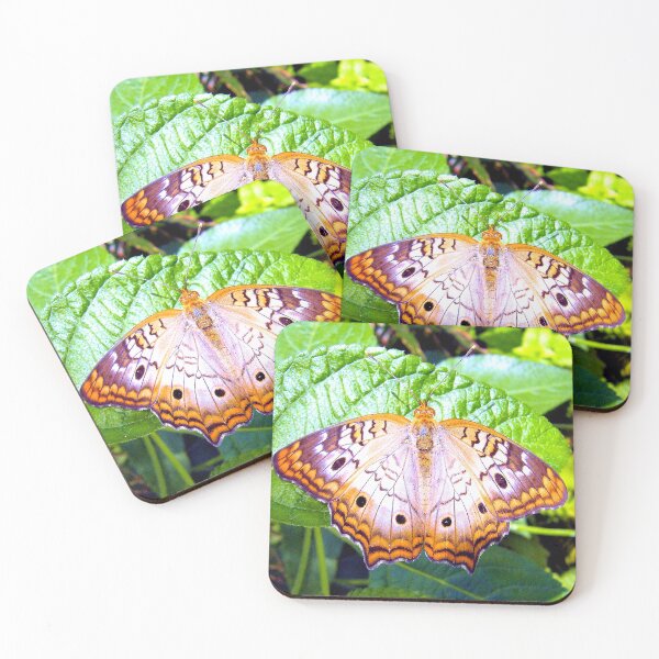 Item preview, White Peacock Butterfly On Leaf designed and sold by What I See by Dawne.