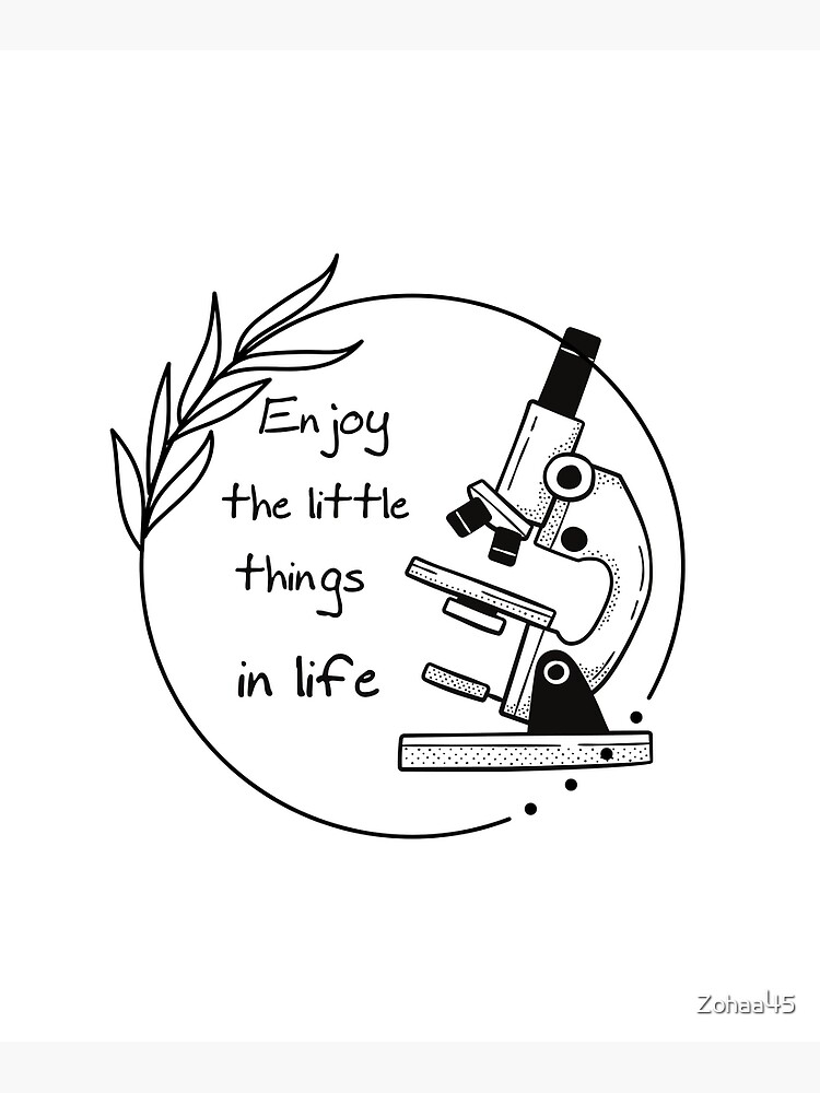 "Funny microscope, microbiologists biology nerd science lab" Poster for
