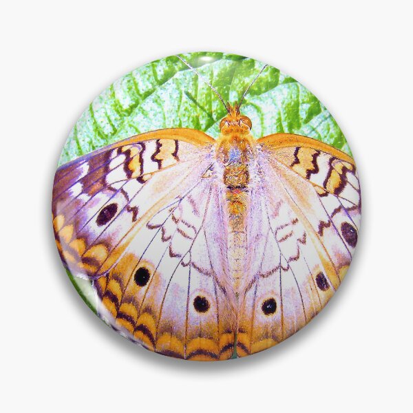 Item preview, White Peacock Butterfly On Leaf designed and sold by What I See by Dawne.
