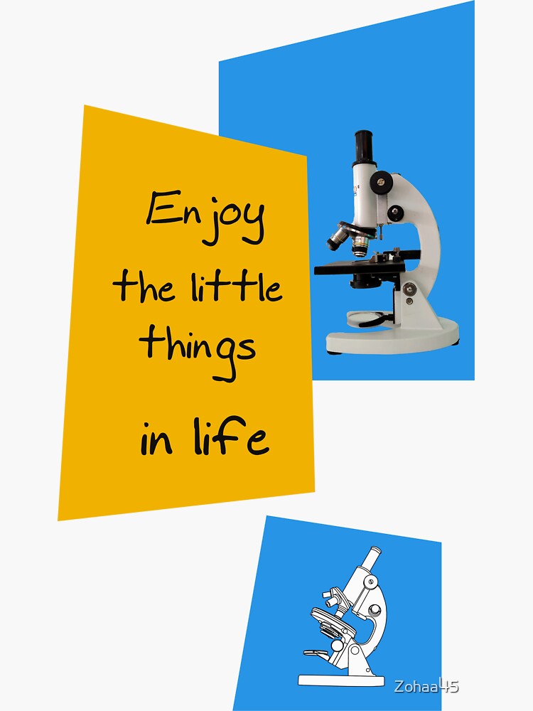 "Funny microscope, microbiologists biology nerd science lab" Sticker