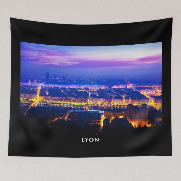 Item preview, Sunrise over the city of Lyon designed and sold by Gaël FONTAINE.