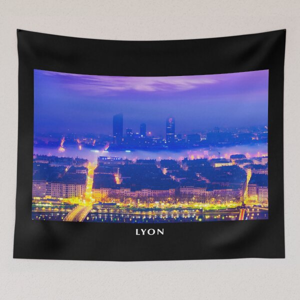 Item preview, Sunrise over the city of Lyon designed and sold by Gaël FONTAINE.