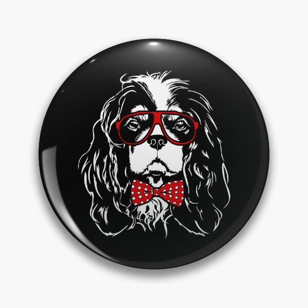 Item preview, Funny Cavalier King Charles Spaniel dog portrait designed and sold by dogarts.