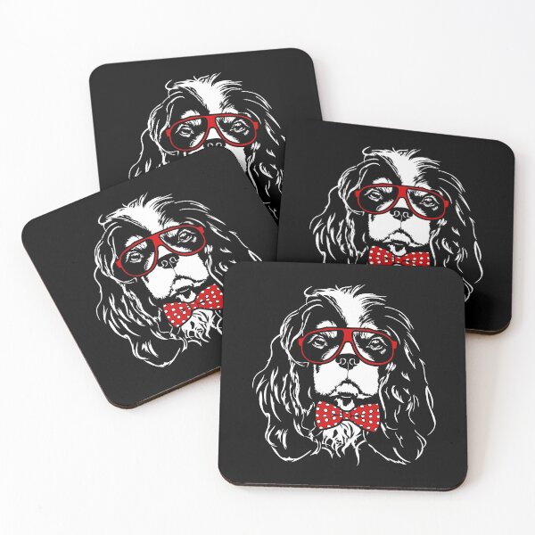 Item preview, Funny Cavalier King Charles Spaniel dog portrait designed and sold by dogarts.