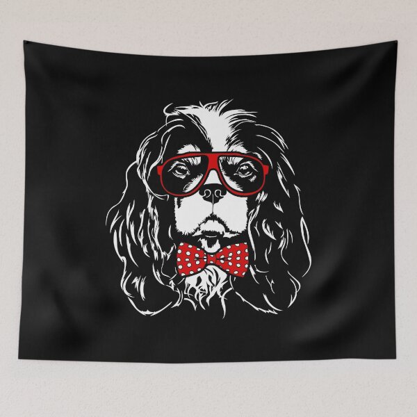 Item preview, Funny Cavalier King Charles Spaniel dog portrait designed and sold by dogarts.