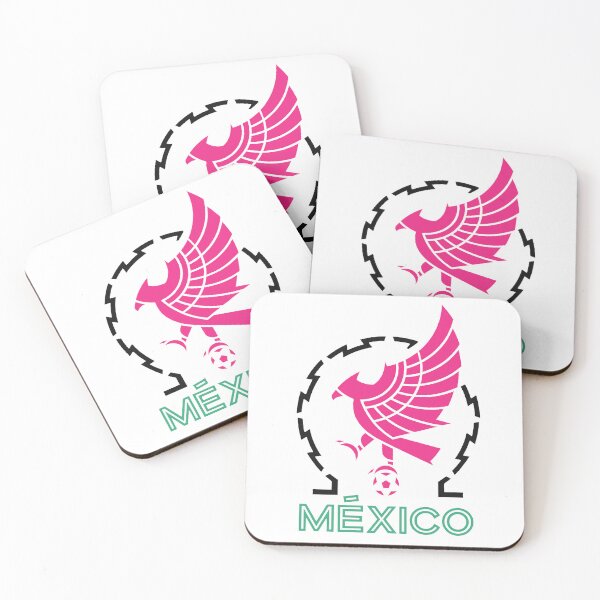 Item preview, Classic Latina Mexicana National Futbol Soccer National Team Pink Eagle Crest designed and sold by ColombiaStore.