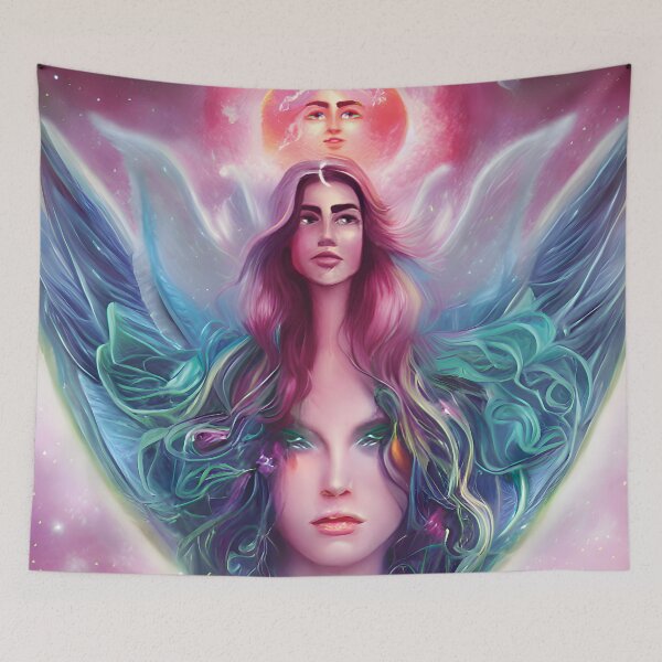Item preview, cosmic triple goddess designed and sold by v0id3nt1ty.