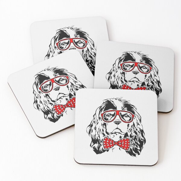 Item preview, Funny Cavalier King Charles Spaniel dog portrait designed and sold by dogarts.