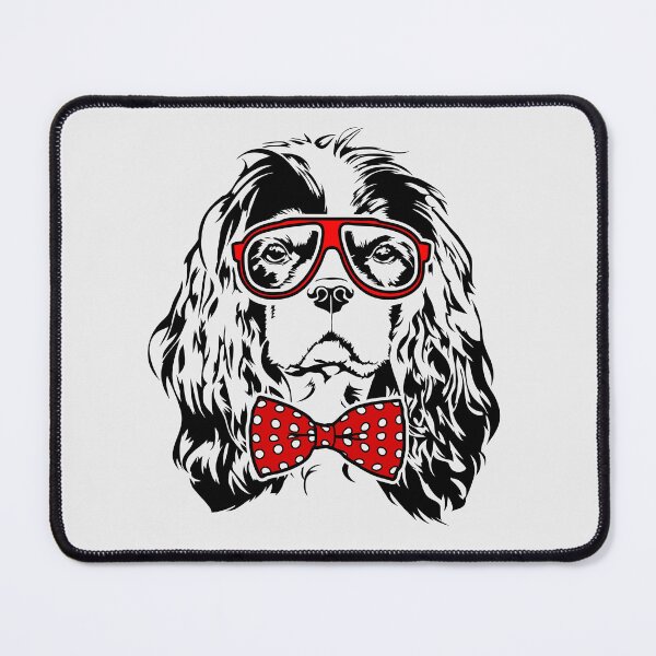 Item preview, Funny Cavalier King Charles Spaniel dog portrait designed and sold by dogarts.