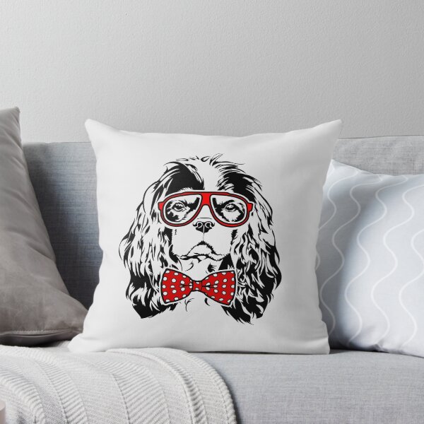 Item preview, Funny Cavalier King Charles Spaniel dog portrait designed and sold by dogarts.