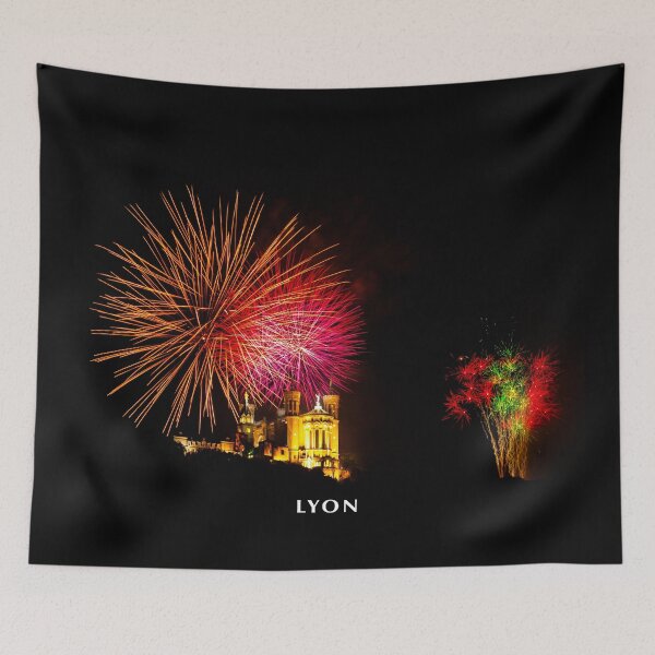 Item preview, Fireworks and Basilica of Fourvière designed and sold by Gaël FONTAINE.