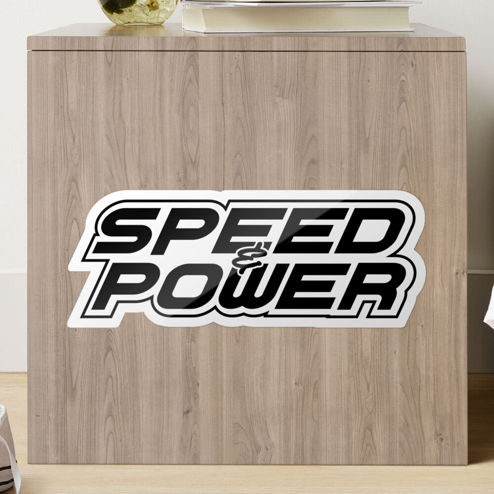 Speed and Power Sticker for Sale by PangeaStudio