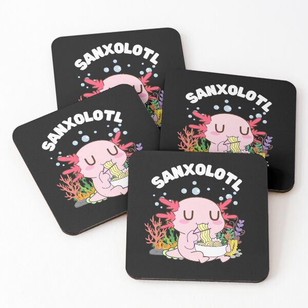 Item preview, Cute and Funny Axolotl Snacks, SANXOLOTL designed and sold by lightseeker14.
