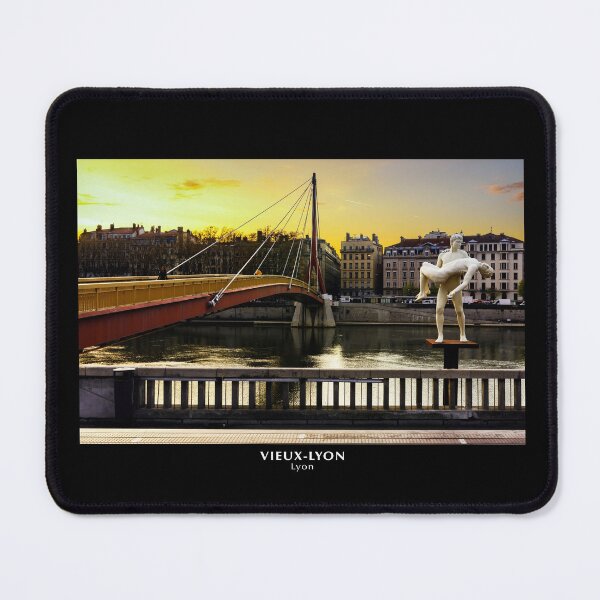 Item preview, Statue and sunrise on the banks of the Saône designed and sold by Gaël FONTAINE.
