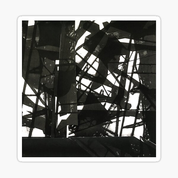 abstract lines blackness darkness Sticker