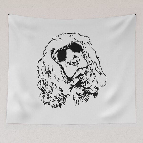 Item preview, Funny Cool Cocker Spaniel With Sunglasses Dog designed and sold by dogarts.