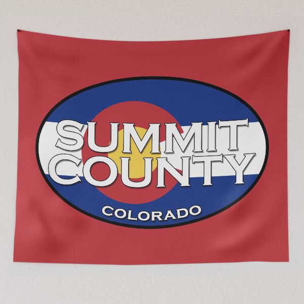 Item preview, Summit County Colorado!  Breckenridge!  State flag design designed and sold by NewNomads.