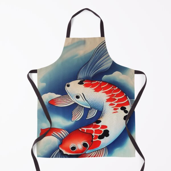 Item preview, Two Headed Koi Fish Irezumi Style designed and sold by DesignerKin.