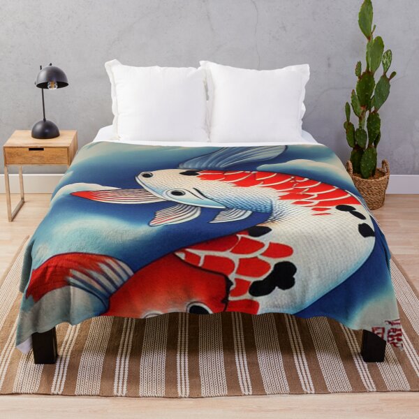 Artikelvorschau, Zweiköpfiger Koi-Fisch im Irezumi-Stil entworfen und verkauft von DesignerKin.