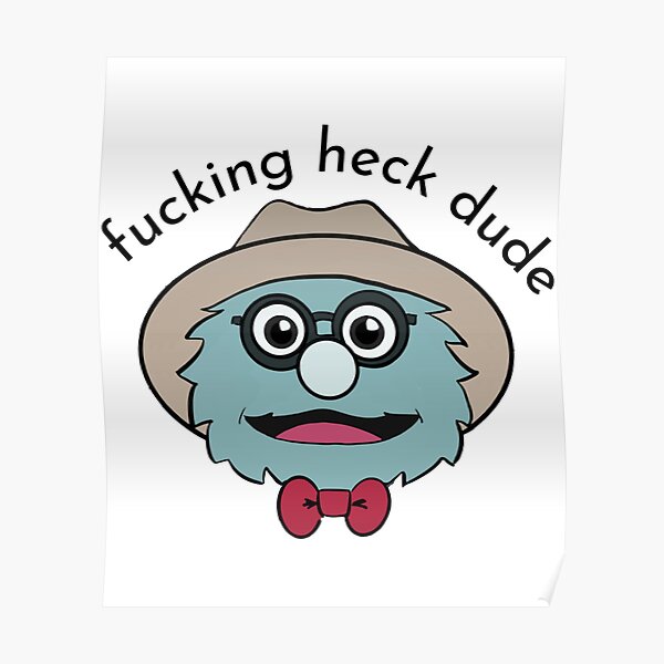 "Puppet History The Professor Face " Poster for Sale by OPGraphicsinc